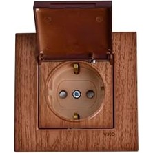 Novella Ceviz Kapaklı Topraklı Priz Vakumlu Paket Çarpma Karşıtı Çabuk Bağlantı