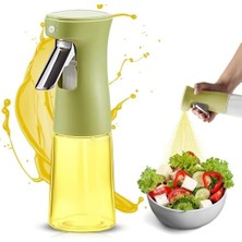 240ML Yağ Zeytinyağı Püskürtücü, Airfryer Sprey Şişesi, Cam Yağ Spreyi, Hava Fritözü Için Yağlık, Barbekü, Salata, Pişirme, Izgara Mutfak Aletleri, Yağdanlık (Yeşil)