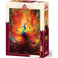 Art Puzzle Efsanevi Tavuskuşu 1500 Parça Puzzle ile Hobi Kitapları İçin Renkli ve Eğlenceli Seçenek