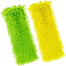 Mikrofiber Mop Yedeği – 2 Adet (50 Cm) Asorti Renk – Süper Emici, Süper Yumuşak, Güçlü Temizlik Bezi – Zemin, Parke, ve Laminat Yüzeyler Için