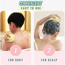 Kyrotech Silikon Banyo ve Duş Fırçası, Dahili Sabun & Şampuan Hazneli, Yumuşak Masaj Etkili, Ergonomik Kaymaz Tasarım, Çocuk, Yetişkin ve Evcil Hayvan Temizliği Için Hijyenik Duş Fırçası