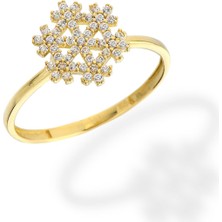 Oroline Kuyumculuk 14 Ayar Altın Kartanesi Yüzük