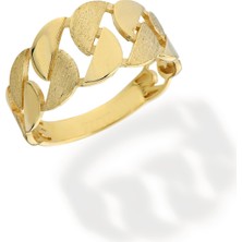 Oroline Kuyumculuk 8 Ayar Altın Minimal Taşsız Yüzük