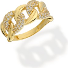 Oroline Jewelry 14 Ayar Altın Taşlı Gurmet Yüzük