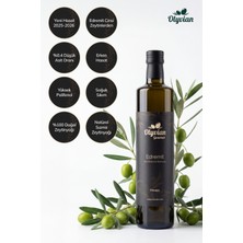 Olyvian Gourmet Edremit Cinsi Zeytinler 750 ml Erken Hasat Soğuk Sıkım Doğal Natürel Sızma Zeytinyağı