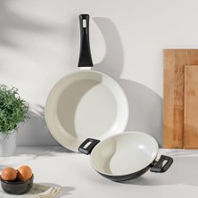 Ceramic Siyah 2 Parça Tava Seti