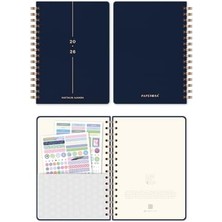 2026 A5 Spiralli Haftalık Ajanda 12 Aylık - Lacivert