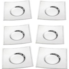 Timeless Cubic 6'lı Çay Tabağı Seti