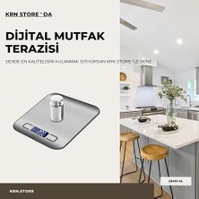 1 Adet 5kg Çok Fonksiyonlu Elektrikli Dijital Mutfak Tartısı Ekranı, Yüksek Hassasiyetli Su Geçirmez Ölçekleme, Pişirme, Keto ve Yemek Hazırlığı Için Paslanmaz Çelik Yüzeyli Ölçekleme