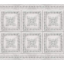 BHF2769 Krem Teneke Peel & Stick Backsplash, Metalik