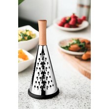 Ahşap Tutuculu 3 Taraflı Paslanmaz Çelik Lüks Şef Rendesi Orta Boy, Ahşap Saplı 3 Taraflı Çelik Rende,ahşap Tutuculu 3 Taraflı Paslanmaz Çelik Lüks Şef Rendesi Orta Boy (27CM*11,5CM)