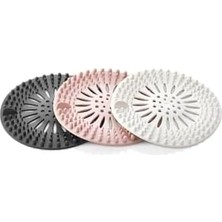 Süzgeçli Lavabo Banyo Küvet Tıkacı, Yuvarlak Evye Küvet Banyo Gider Kapağı Beyaz Renk Isgfm3