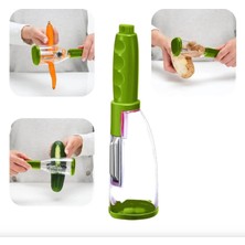 Hazneli Spiral Meyve Sebze Soyacağı, Kullanım, Ergonomik Sap, Paslanmaz Çelik Bıçak