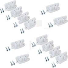 Sineklik Çıt Çıt, Beyaz 12 Adet (24 Adet Akıllı Montaj Vidası Ile Birlikte)