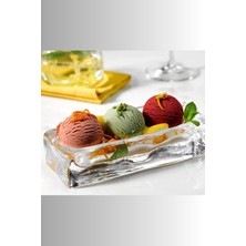 Nude 25368 Ice Cube Dondurma Servis Tabağı – Kristal, 18 Cm, El Imalatı