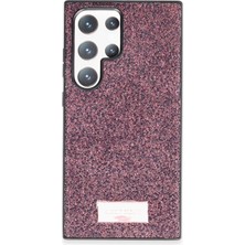 Samsung Galaxy S23 Ultra Bright Simli Kapak - Derin Mor Modern Asır (4938)