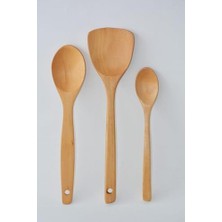 Ahşap Kaşık 3lü Tahta Kaşık Spatula 869HSP73652417