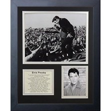 Efsanevi Ölüm Asla Presley Live Çerçeveli Fotoğraf Kolajı, 11 x 35,6 cm