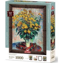 Puzzle Kudüs Enginar Çiçekleri, Claude 1000 Parça Çerçeveli Puzzle