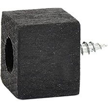 Masa Mobilya Koltuk Ayak Yükseltici 6'lı 15 mm Siyah