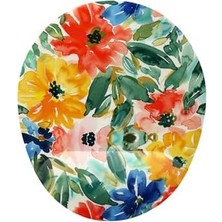 Çiçek Desenli Bilek Destekli Mouse Pad