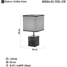 Nerlo Küçük Masa Lambası 1XE27