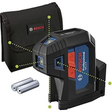 Professional Measurement Measurement 5 Noktalı Lazer Gpl 5 G (Yeşil Lazer, Çalışma Alanı: 30 M'ye Kadar, Çanta)