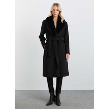 Selen Siyah Kadın Kaban 25KSL9531