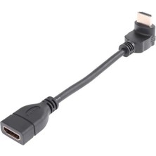 Plus PX-4684 HDMI Dişi Erkek Uzatma, 15CM 90 Derece HDMI Uzatma Kablosu HDMI Uzatma, L Tip HDMI Uzatma 15CM