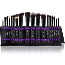 Shany Artisan's Easel – Elite Cosmetics Fırça Koleksiyonu, Komple Kabuki Makyaj Fırçası Seti, Ayaklı Dönüştürülebilir Fırça Tutuculu, 18 Parça