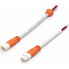 Maroces 2 Pin Kablolu Konnektör Takım Beyaz