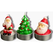 Tobacium Yılbaşı Temalı 3’lü Dekoratif Mum Seti