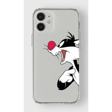 Manitoba Iphone 12 Mini Uyumlu Baskılı Yumuşak Silikon Şeffaf Telefon Kılıfı