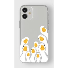 Manitoba Iphone 12 Mini Uyumlu Baskılı Yumuşak Silikon Şeffaf Telefon Kılıfı