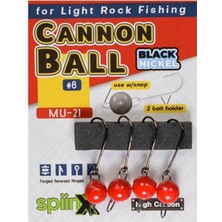 Spiinx Cannon Ball Mafsallı Kırmızı Jighead