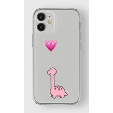 Manitoba Iphone 12 Mini Uyumlu Baskılı Yumuşak Silikon Şeffaf Telefon Kılıfı