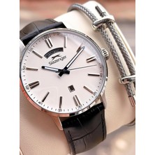 Slazenger Deri Kordon Takvimli Kadran 10 Atm Suya Dayanıklı 2 Yıl Garantili Erkek Kol Saati N2562.02