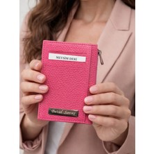 Mevsim Deri Hakiki Deri Kadın Cüzdan Kartlık  Kişiye Özel