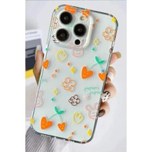 3gen Case Iphone 14 Pro Max Kılıf Desenli Şeffaf Silikon Kılıf Cat7