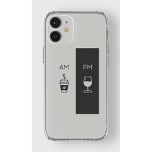 Manitoba Iphone 12 Mini Uyumlu Baskılı Yumuşak Silikon Şeffaf Telefon Kılıfı