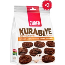 Züber Yulaflı ve Kakaolu Kurabiye 80G x 3 Adet (Brownie Tadında)
