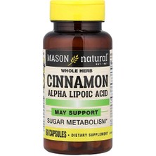 Mason Natural Alfa Lipoik Asit,tarçın, 60 Kapsül - Made In Usa