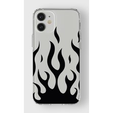 Manitoba Iphone 12 Mini Uyumlu Baskılı Yumuşak Silikon Şeffaf Telefon Kılıfı