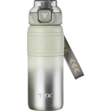 Vagonlife Tkk Yeni Koleksiyon 500ML Filtreli Pipetli / Pipetsiz Kullanım Askılı Paslanmaz Çelik Termos Matara