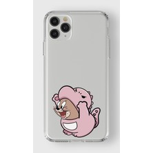 Manitoba Iphone 11 Pro Max Uyumlu Baskılı Yumuşak Silikon Şeffaf Telefon Kılıfı