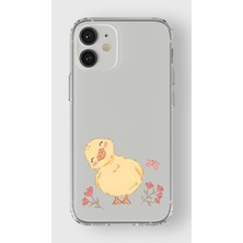 Manitoba Iphone 12 Mini Uyumlu Baskılı Yumuşak Silikon Şeffaf Telefon Kılıfı