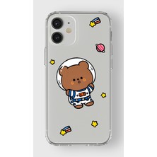 Manitoba Iphone 12 Mini Uyumlu Baskılı Yumuşak Silikon Şeffaf Telefon Kılıfı