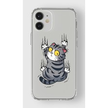 Manitoba Iphone 12 Mini Uyumlu Baskılı Yumuşak Silikon Şeffaf Telefon Kılıfı
