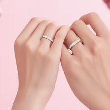 Ekinoksen Ikili Sevgili Kombini Çift Yüzükleri Şık Tasarım Yüzük