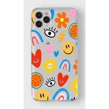 Manitoba Iphone 11 Pro Uyumlu Baskılı Yumuşak Silikon Şeffaf Telefon Kılıfı